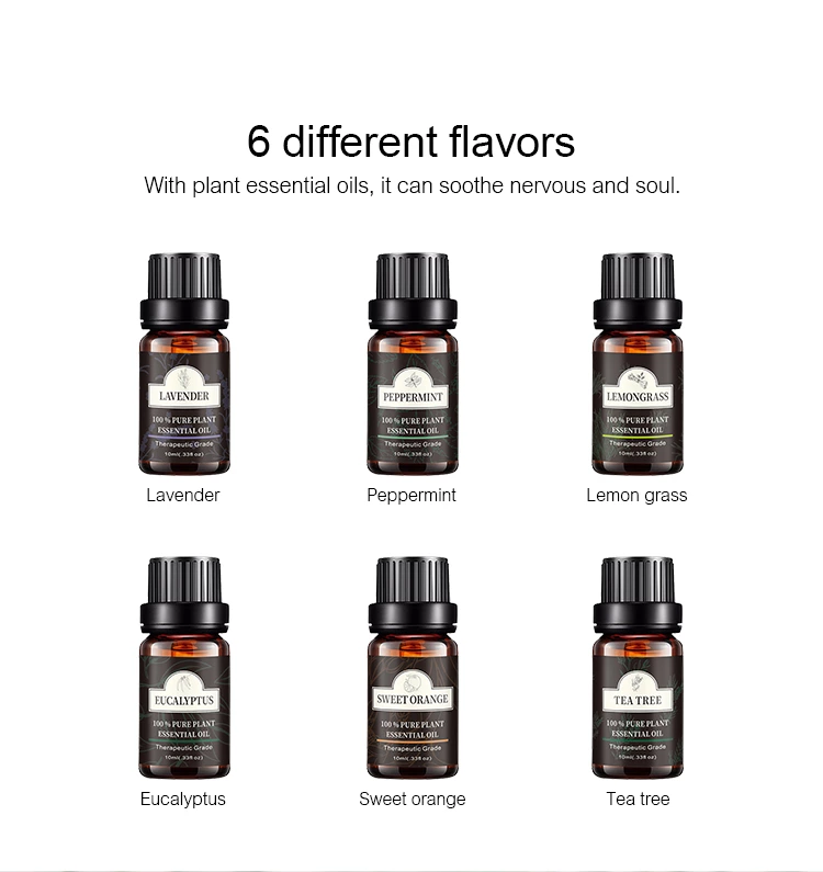 ピュアエッセンシャルオイル（10ml）トップ6　商品番号：EOS006