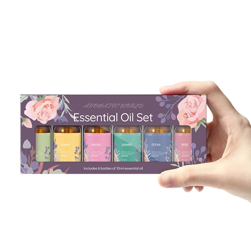 人気トップ6 10ml ブレンドエッセンシャルオイルセット（商品番号：KEO006）