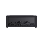Black A4 Simulated Fireplace Aroma Diffuser Flame Humidifier under the brand Kinscoter, from Chaozhou Tongheng Technology Co., Ltd.