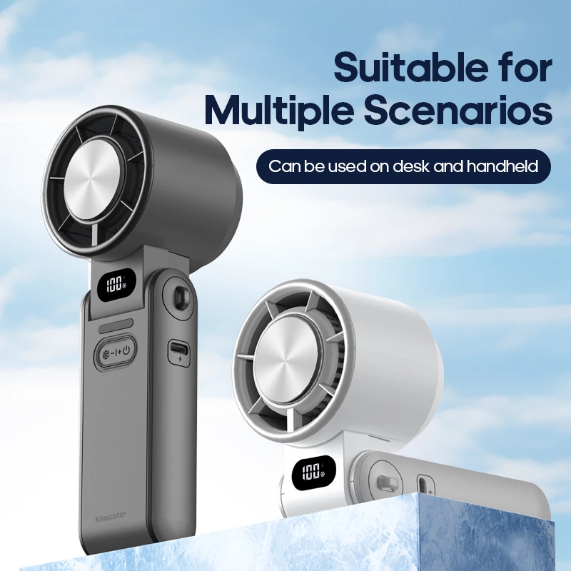 Innovative Handheld Fan with Ice - Cool Tech for On - the - Go Cooling