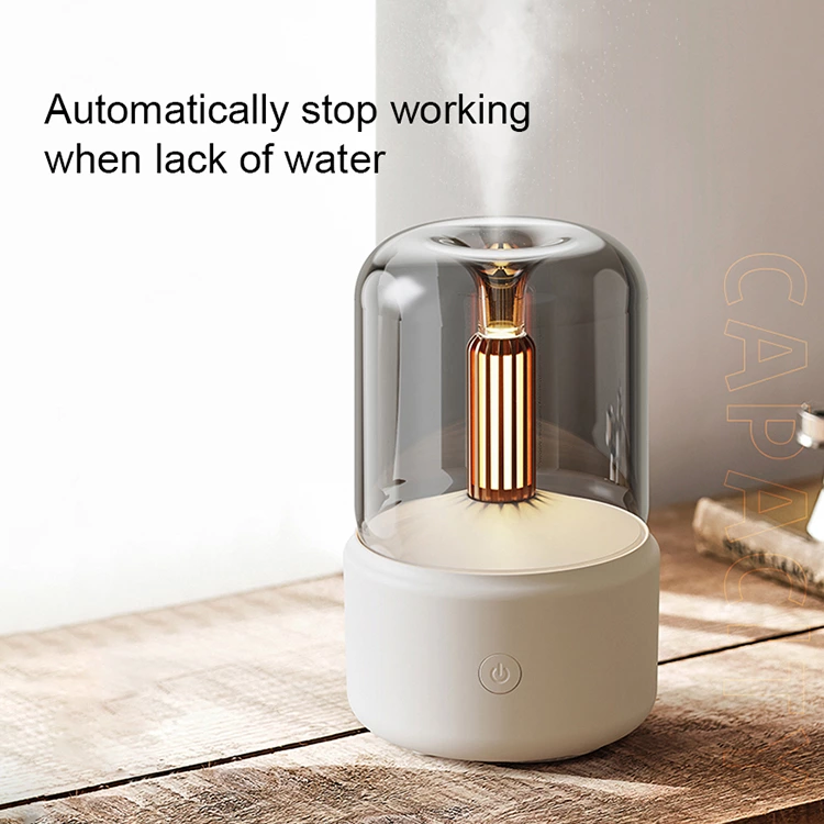 Unwind with the Candlelight Aromatherapy Diffuser: Safe, Quiet, and Stylish