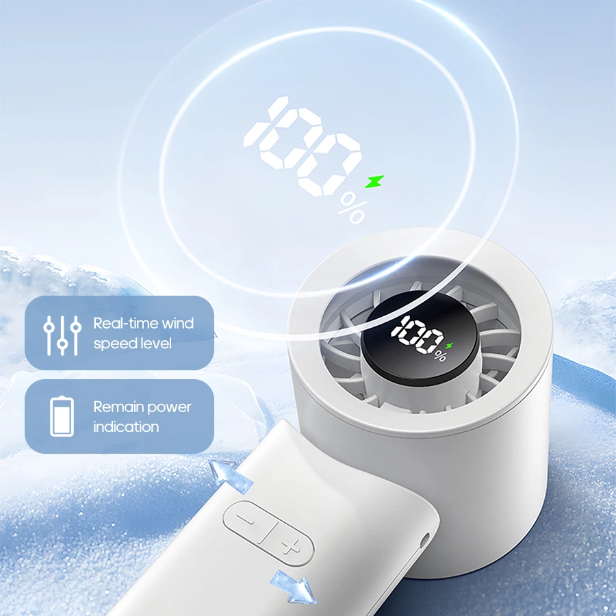The Ultimate High-Speed Handheld Fan: 3-in-1 Cooling for On-the-Go Comfort