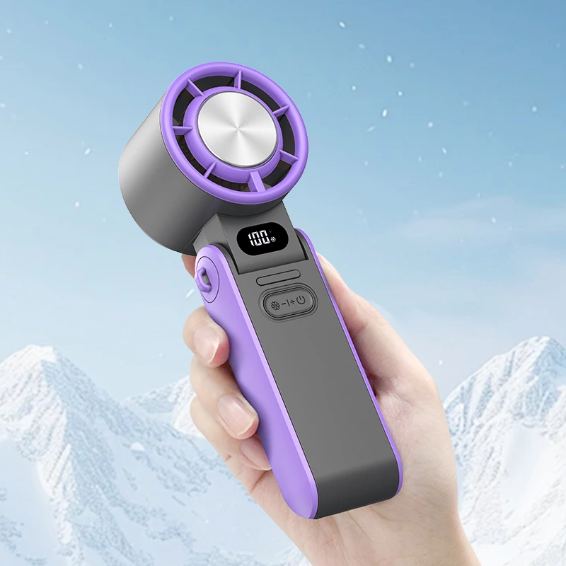 Summer cooling black technology: iced handheld fans bring coolness within reach