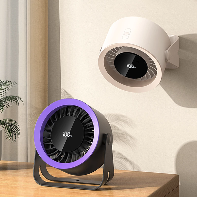 Desktop and wall-mounted dual-purpose fan: 100 wind speeds and intelligent remote control for a cool revolution
