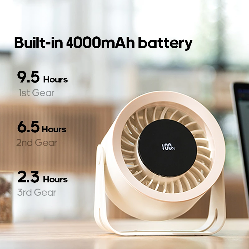 Tired of Bulky Table Fans? This Multifunctional Desktop Fan Fits Small Spaces