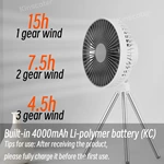 KC-F213 着脱式三脚架付きデスク＆吊り下げ両用ファン
