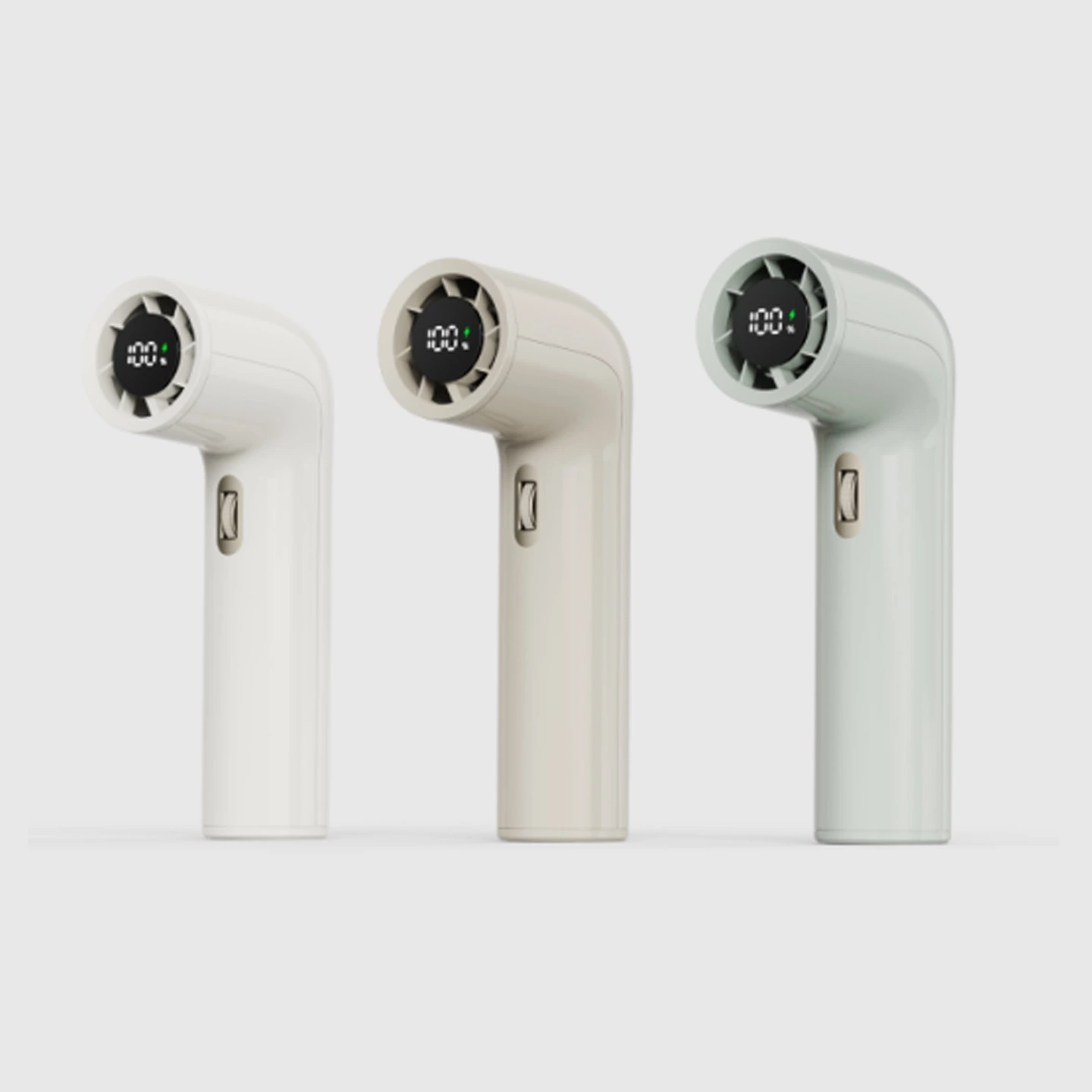 KC-F78 Handheld High-Speed Fan by Kinscoter - 3000mAh Battery Capacity, Compact Body (Comfortable Grip), R-Shaped Curve Design (Novel Shape), Roller Adjustment for 100 Wind Speeds | Chaozhou Tongheng Technology Co.,Ltd. (Since 2001)