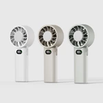 Kinscoter KC-F91 handheld high-speed fan, a product of the manufacturer, features a foldable design and a smart LED digital display.