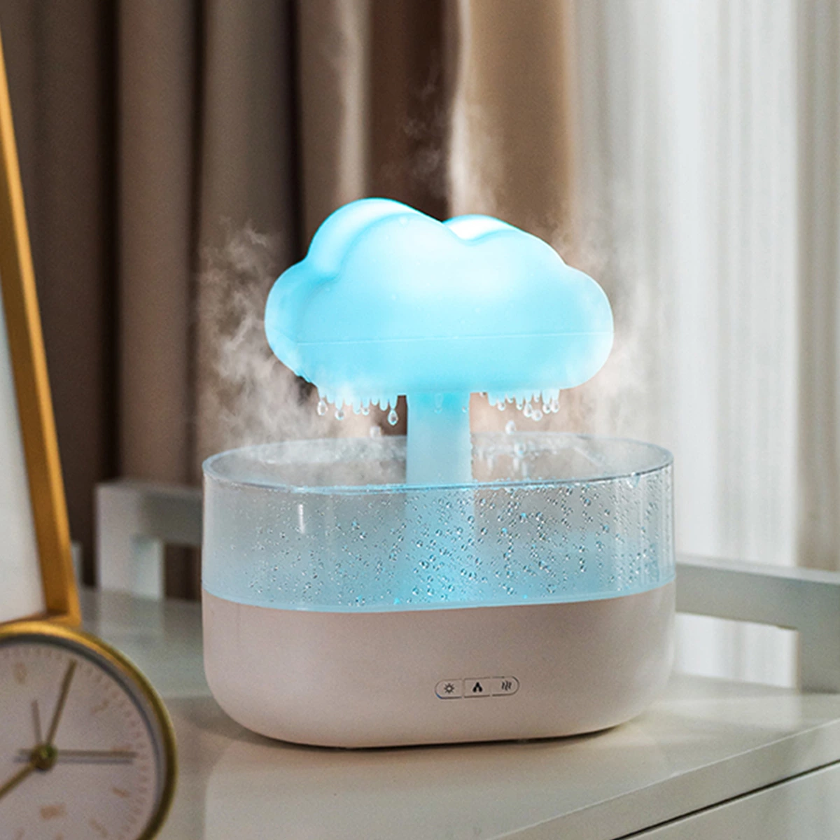 自然を家に！雨雲レインドロップアロマディフューザー、あなたの毎瞬間を癒す